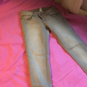 Wet Seal Gray Skinny Jeans